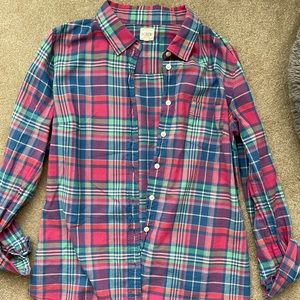J. Crew plaid button down